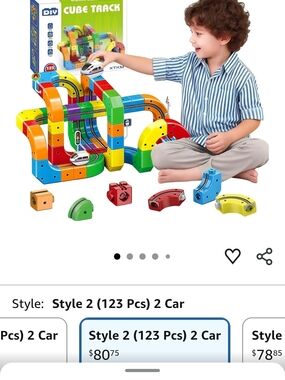 NEW 123-Piece Infinity Racer Magnetic Train Set | STEM Toy | Ages 3-8